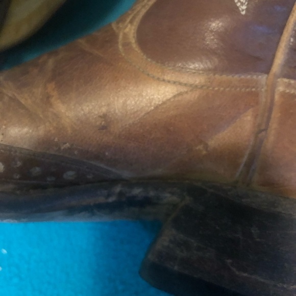 Rod Patrick Wing Tip Square Toe Western Boots - Picture 14 of 16